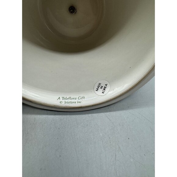 Teleflora Vintage Christmas Holly & Berry Candle Holders Set Of 2 READ - Picture 9 of 9